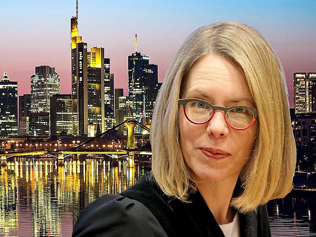 The net is widening: lead researcher Anne Brorhilker, inset, is so busy she needs a new courthouse connected by high-speed line to Frankfurt, above