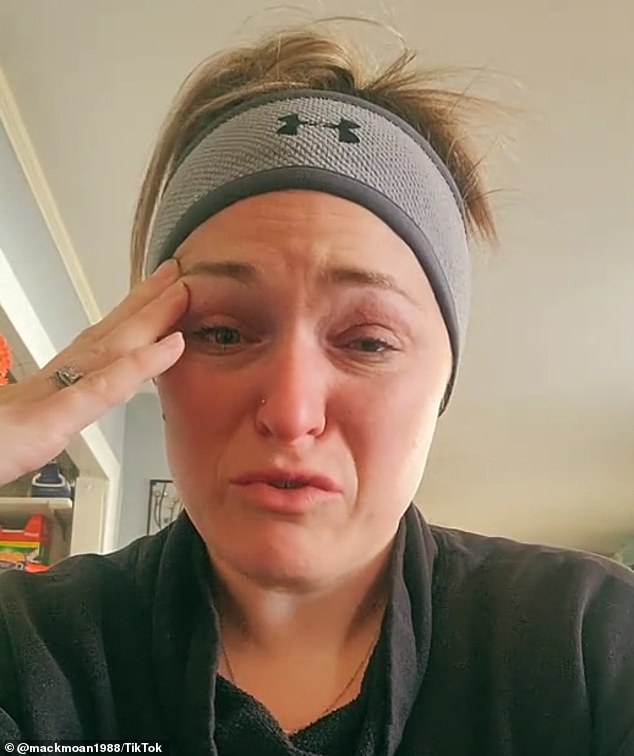 A mother of two who works full-time as an intensive care nurse while studying for her master's degree broke down in tears as she opened up about her financial struggles