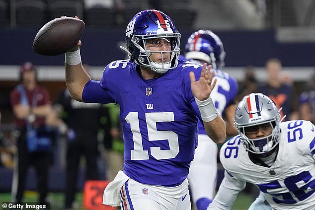 Devito was under center for the Giants on Sunday's trip to the Dallas Cowboys