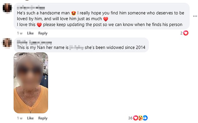 Anisa says her grandfather has spoken to four women on the phone since she posted and has even made plans to meet two of them for coffee, along with his dog Jumper.