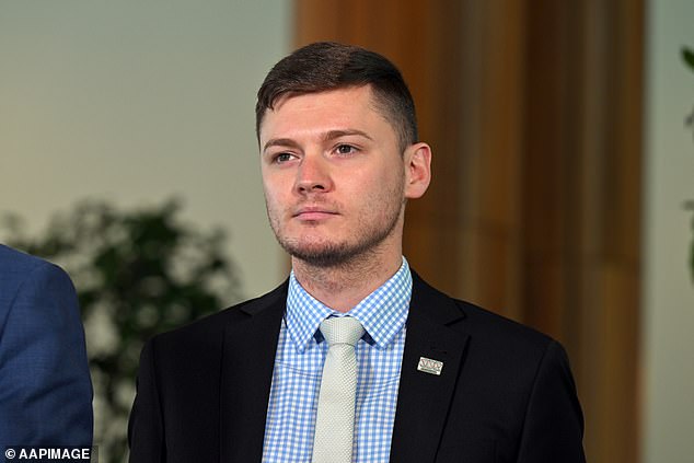 Two complaints have been made against backbencher Johnathan Davis (pictured) described by an ACT Greens spokesperson as 'sexual in nature'.