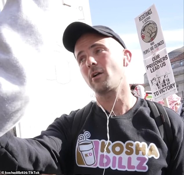 Jewish rapper Kosha Dillz let others speak when he took his microphone to a pro-Palestinian demonstration in Washington DC