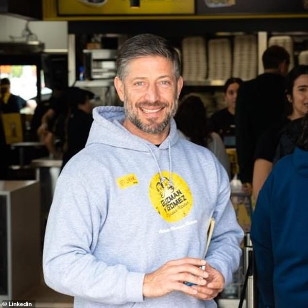 Former Guzman y Gomez consultants have accused the Mexican fast food chain's leadership team of racism and ageism, with a marketing manager once reportedly telling staff: 'we don't give t-shirts to fat people' (pictured is CEO Steven Marks)