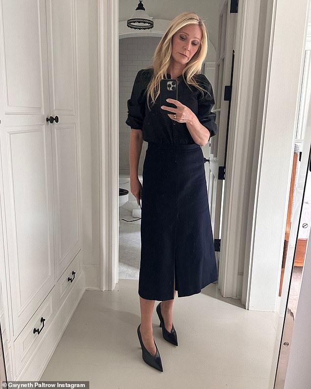 Rare: Gwyneth Paltrow showed off something unusual in the bathroom of her mansion in Montecito, California, on Thursday.  Can you see what it is?