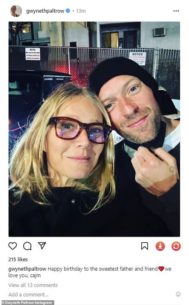 Gwyneth and Chris have remained close since their 'conscious uncoupling' in 2016