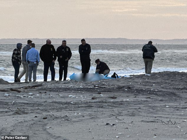 A decapitated body, also without arms, was found on a beach in the Rockaways near Breezy Point Beach just after noon Friday