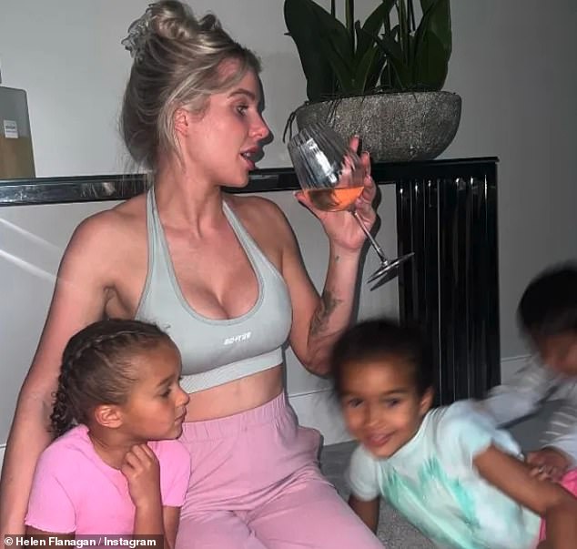 Have her say!  Helen Flanagan has hit back at cruel mum-shamers who attacked her over photos of her drinking wine in her bra and posing in her lingerie