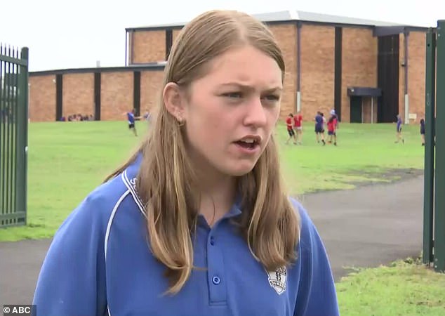 Izzy Miller (pictured), 14, saved a runaway school bus from disaster in an incident that would be hard to believe if it hadn't been caught on CCTV