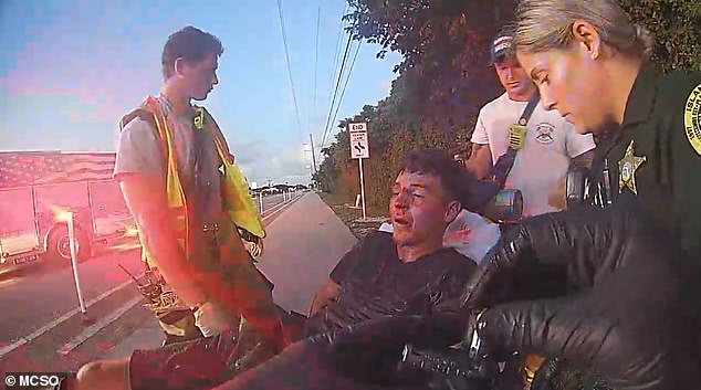 Jordan Rivero, 19, was tasered by police after he was in a car accident with three friends in the Florida Keys in July 2022