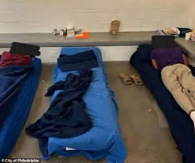Overcrowding at the Juvenile Justice Services Center in Philadelphia forces many young inmates to sleep on the floor