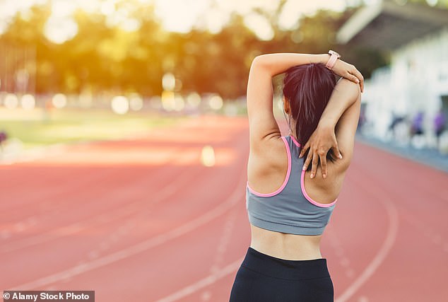 Walking or jogging can increase stress on the knee, making it difficult for some to get moving (stock image)