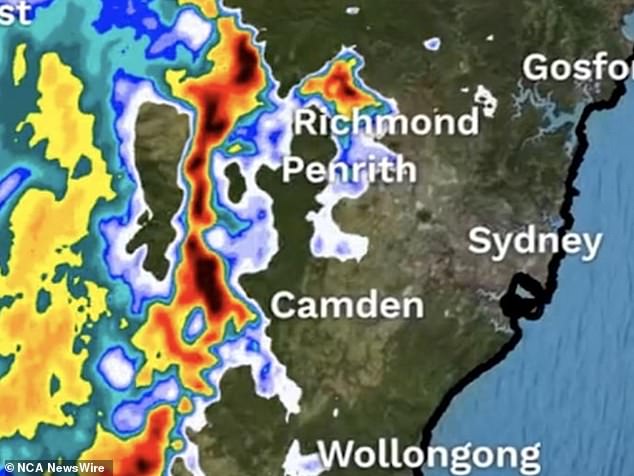 The storm rages over Sydney