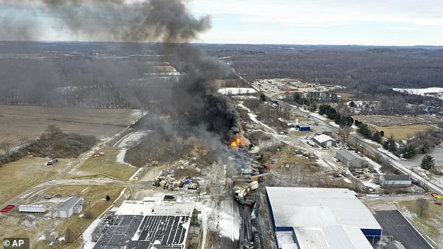 Norfolk Southern has said the freight train derailment, which released millions of gallons of toxic chemicals in a small Ohio town, could cost the company nearly $400 million.