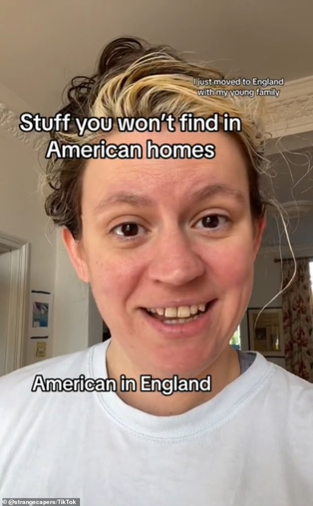 Molly recently moved to a house in England with her young family and immediately saw four things in her house that she had never seen before in her life