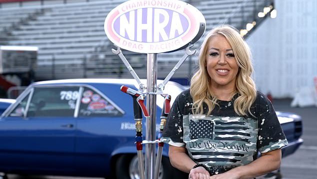 Lynsi, pictured here, said she has added even more Bible verses to the items since taking over the reins of the company