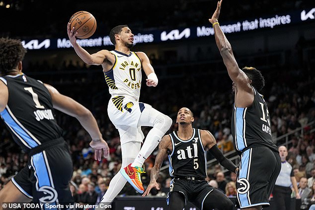 Tyrese Haliburton led the Indiana Pacers to a victory over the Atlanta Hawks with 37 points