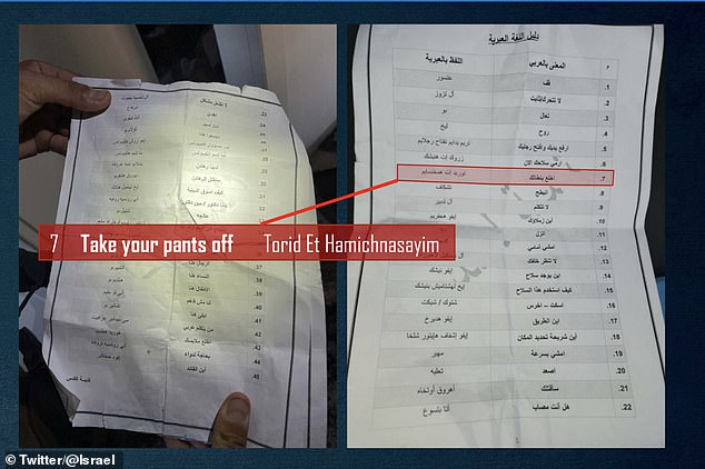 Israel has released documents it says belong to Hamas and suggest the terror group planned to 'systematically' rape women