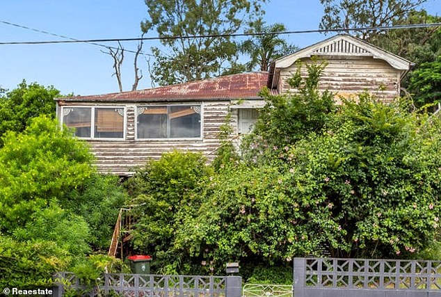 An abandoned house in Brisbane's Dutton Park (pictured) has fetched $1.45 million after going under the hammer on November 10