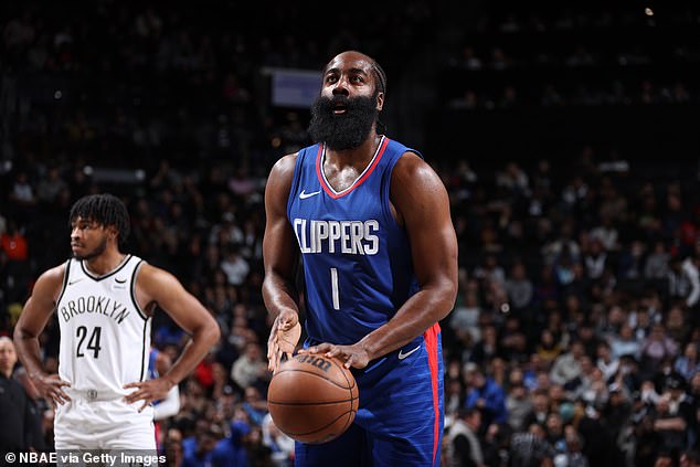 James Harden was serenaded with 'Daryl Morey' chants as the Clippers lost to the Nets