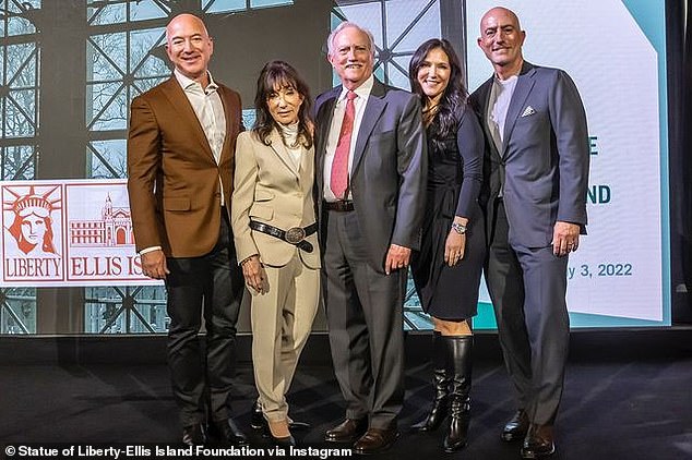 Bezos said the move to Miami would bring him closer to his parents, Jackie and Miguel, along with him ranking second and third from left in 2022