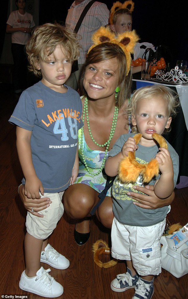 Heartbreaking: Bobby was just five years old when his mother Jade Goody died aged 27 after a very public battle with cervical cancer.  His brother Freddie was four (pictured in 2006)