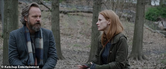 In her new film Memory, Jessica Chastain portrays a social worker and single mother whose life is thrown into chaos when a young man with dementia follows her home.
