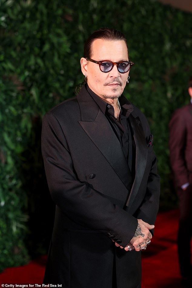 Johnny Depp, 60, cut a dapper figure as he attended the Red Sea International Film Festival in Saudi Arabia on Wednesday following the death of his best friend Shane MacGowan