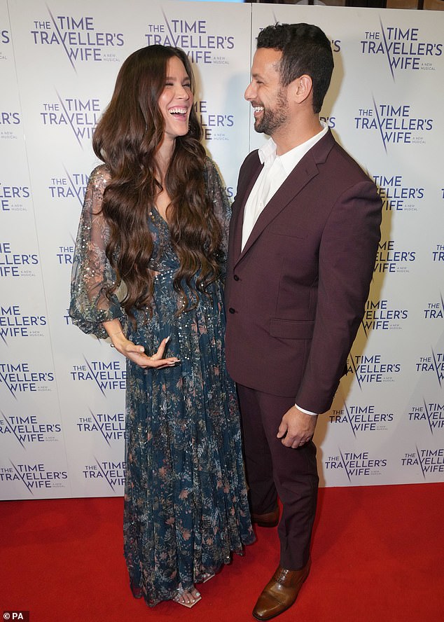 Couple: The couple made their red carpet debut together as husband and wife at the opening of Joss' new musical, Time Traveller's Wife, at the Apollo Theater in London on Wednesday