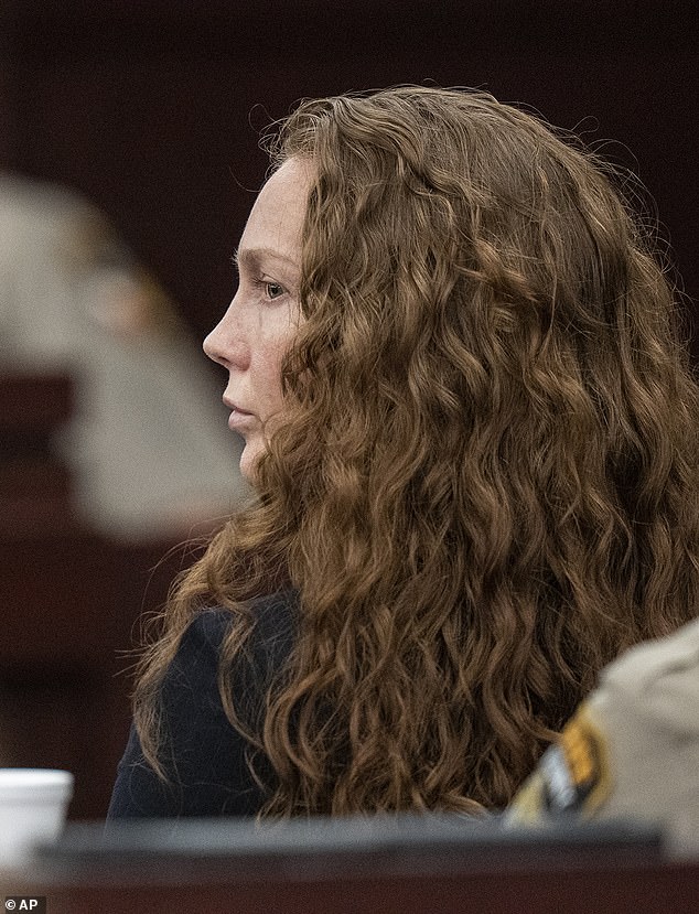 Kaitlin Armstrong looks at the jury as a guilty verdict is returned against her