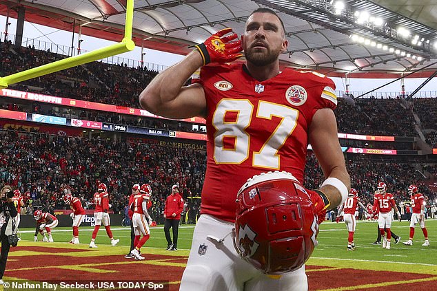 Travis Kelce and the Kansas City Chiefs defeated the Miami Dolphins in Germany on Sunday