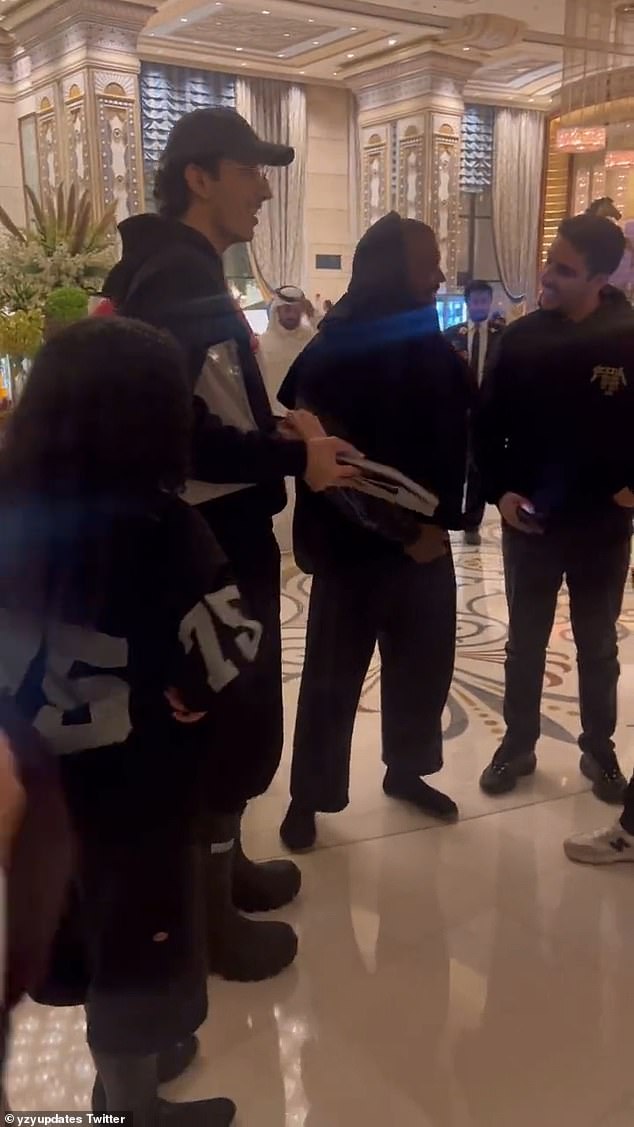 Kanye and North: Another video surfaced on Twitter showing Kanye and North chatting with fans in Riyadh, Saudi Arabia