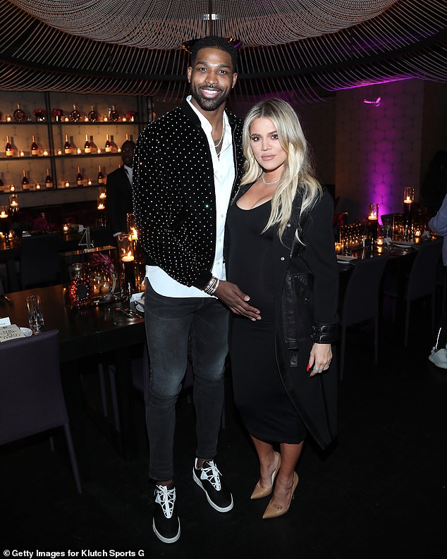 Together?  Eagle-eyed fans of The Kardashians on Hulu have theorized that Khloé Kardashian and Tristan Thompson are back together or about to be back together (pictured here in 2018)