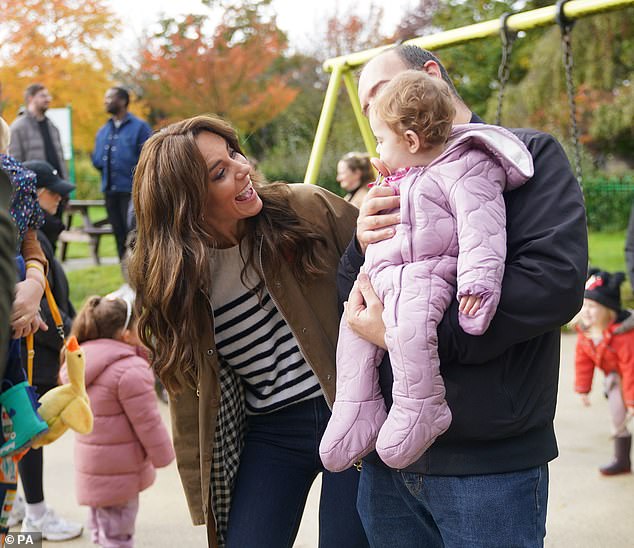 The Princess of Wales photographed a Dad Walk in the local park while visiting 