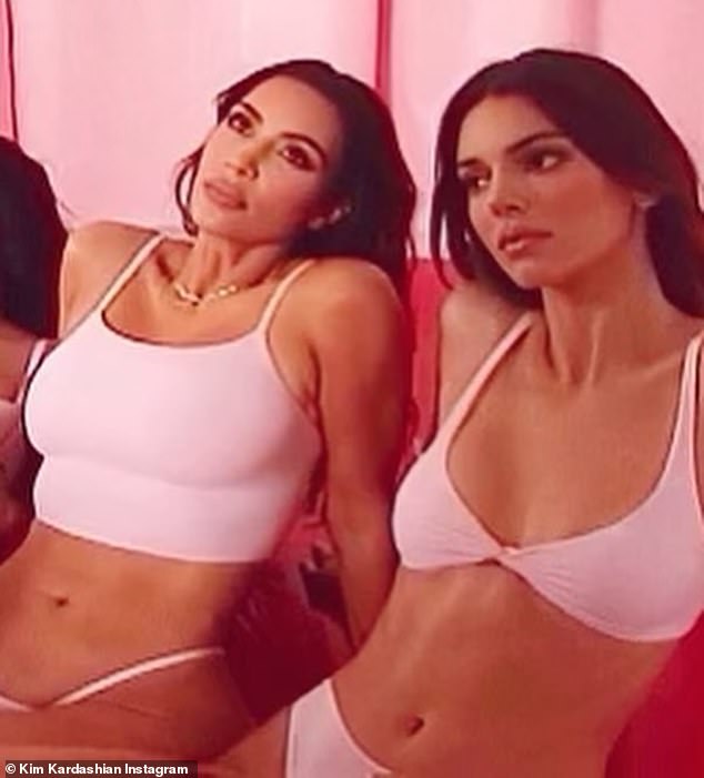 Sisterly love: Kendall's older half-sister Kim Kardashian, 42, also marked the occasion with a tribute