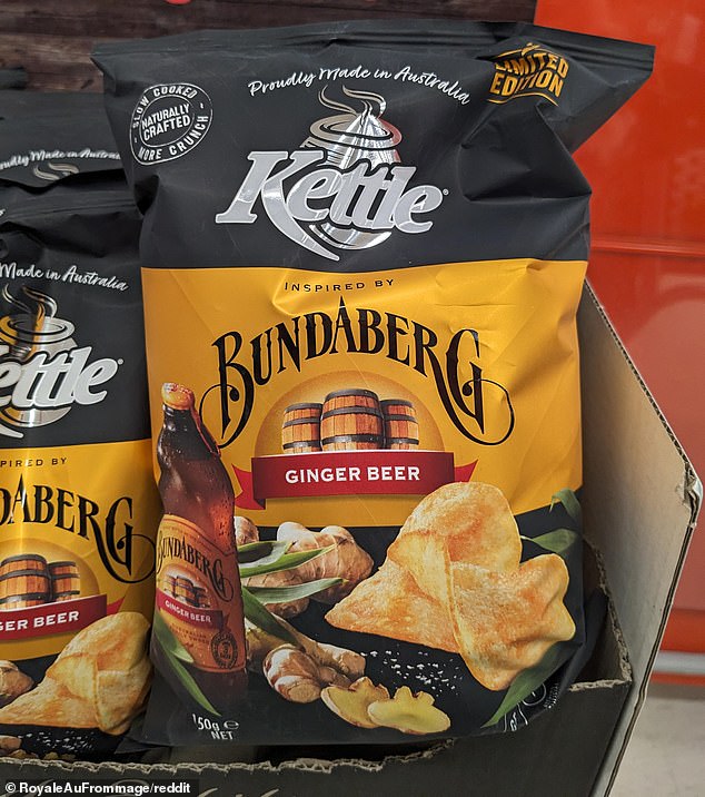 Bundaberg Brewed Drinks has launched a Ginger Beer collaboration with Kettle chips (above)