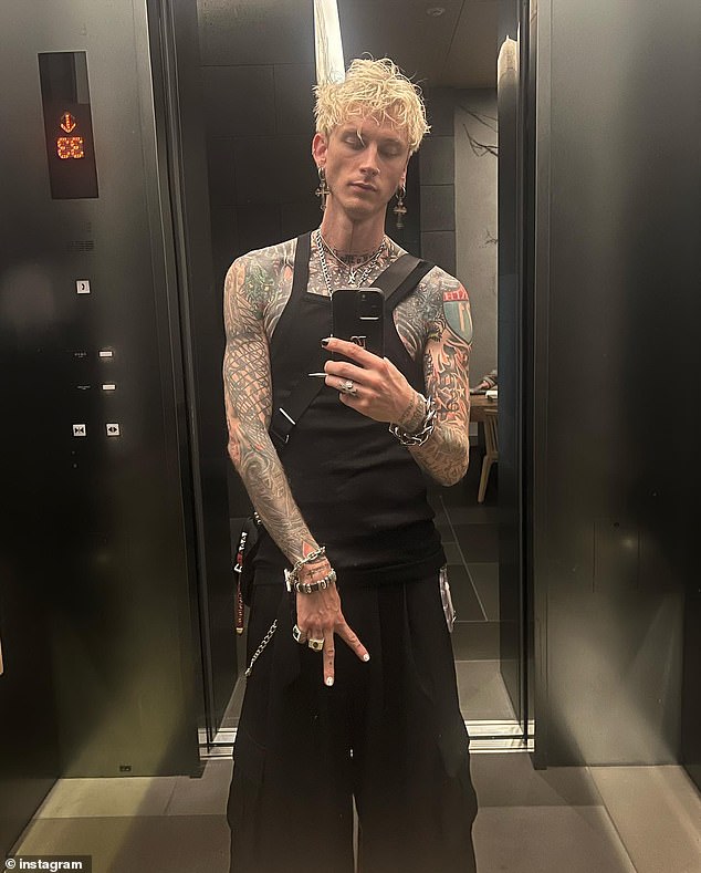 The hitmaker, born Colson Baker, now calls himself 'Machine' after dropping his original stage name because it was thought to 'glorify machine guns'.