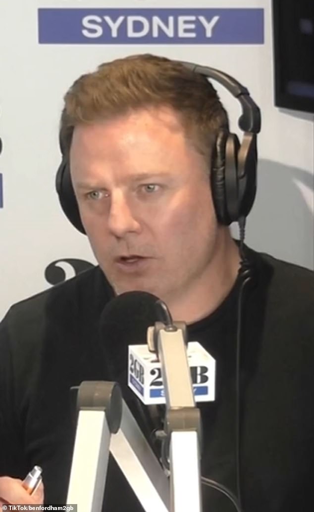 The radio shock jock, 52, boasted victory over the Kyle and Jackie O Show, which has now been the number one breakfast show ahead of Fordham's 2GB show five out of seven times in the 2023 surveys.  Pictured: Ben Fordham