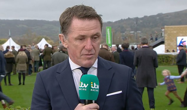 Legendary jockey AP McCoy fought back tears as he gave an update on friend Graham Lee