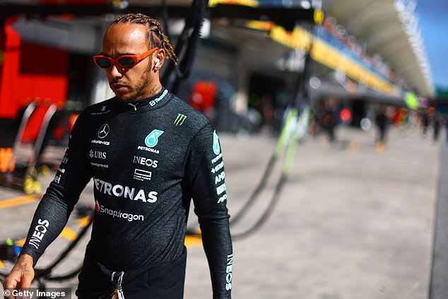 Lewis Hamilton has posted a frustrated figure so far this season as his team has struggled to keep pace