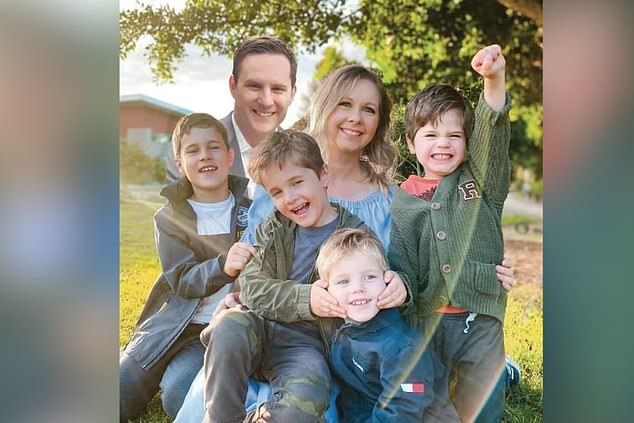 Liberal power broker Alex Hawke has been busted for 'the worst Photoshop job ever' after pasting himself into a family photo as he fought for his political life