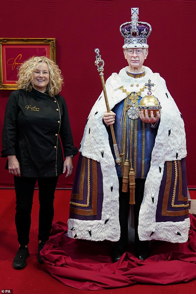 Emma Jayne from South Wales has created a stunningly lifelike bust of King Charles - made from cake