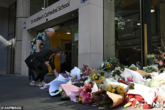 days after her death, Mrs James' students left hundreds of letters, messages, cards and flowers at a makeshift memorial in the school's foyer