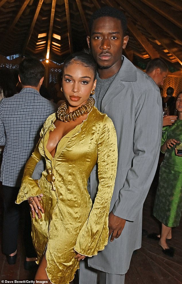 Split: Lori Harvey and her boyfriend of almost one year, Damson Idris , have officially split;  seen in June