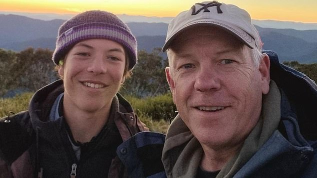 Charlie Stevens was murdered on Friday during Schoolies celebrations (pictured with his father, SA Police Commissioner Grant Stevens)