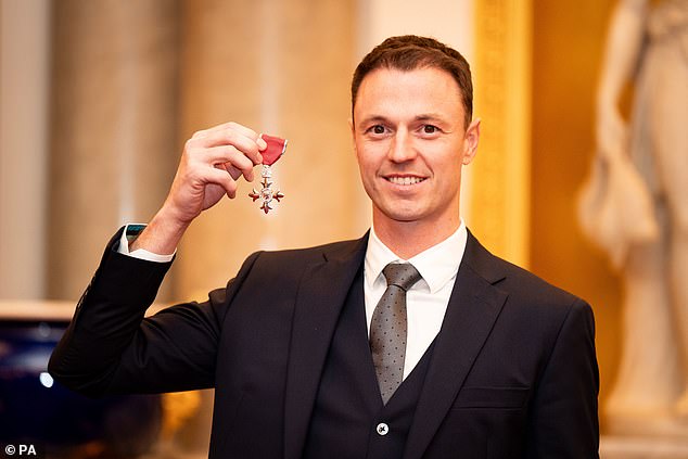 Jonny Evans was awarded an MBE on Monday for his services to football in Northern Ireland