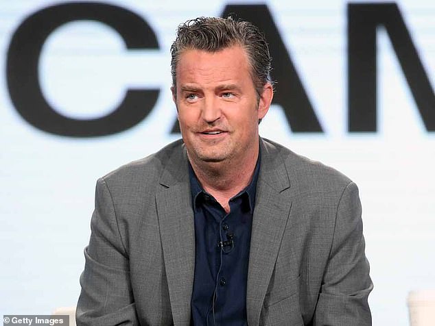 Loss of a legend: Matthew Perry's graveyard stripped of floral tributes after he was buried in Hollywood's celebrity cemetery (pictured in 2017)