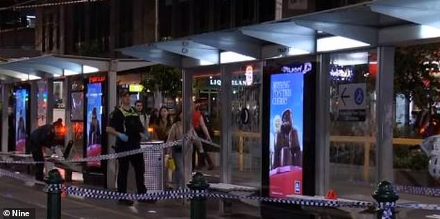 A man is fighting for his life after he was allegedly stabbed at a Melbourne tram stop