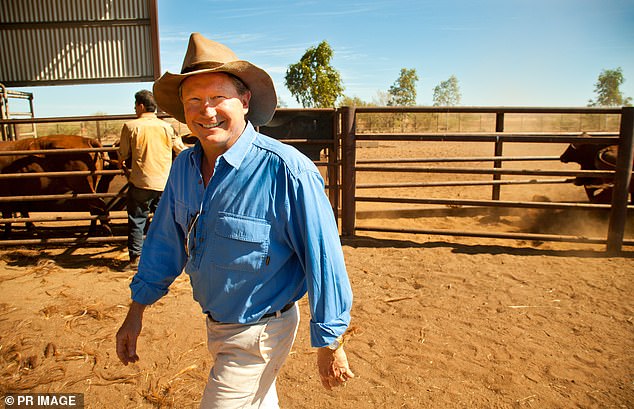 Australian business titans Andrew 'Twiggy' Forrest (pictured wearing an Akubra in 2012 at his family property in Minderoo Station, Western Australia) and ex-wife Nicola have acquired Akubra from the Keir family through their investment company Tattarang