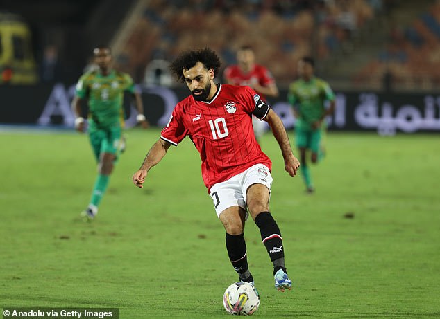 Liverpool star Mohamed Salah was targeted by a number of pitch invaders during Egypt's victory over Sierra Leone