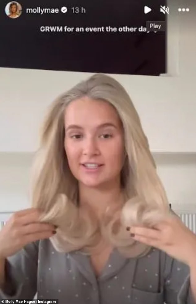 Molly Mae Haag was spotted AGAIN without her engagement ring in a new GRWM video on Tuesday after fiancé Tommy Fury 'cut her off' after partying with female revelers in Abu Dhabi this weekend